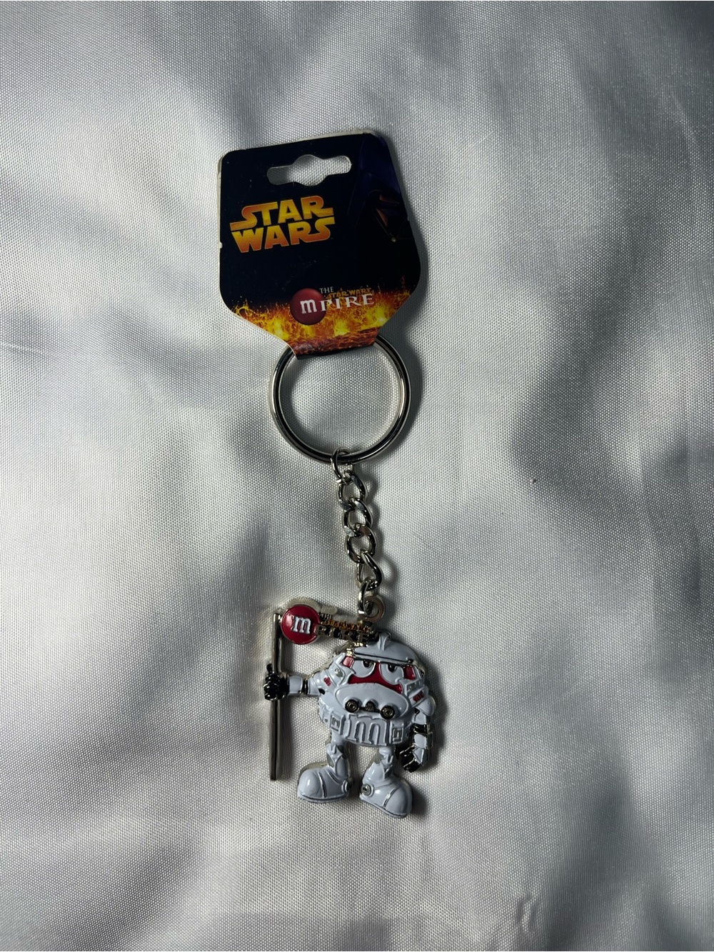 Star Wars The Mpire Red M&M's Stormtrooper Keychain Collectible NWT 2005
